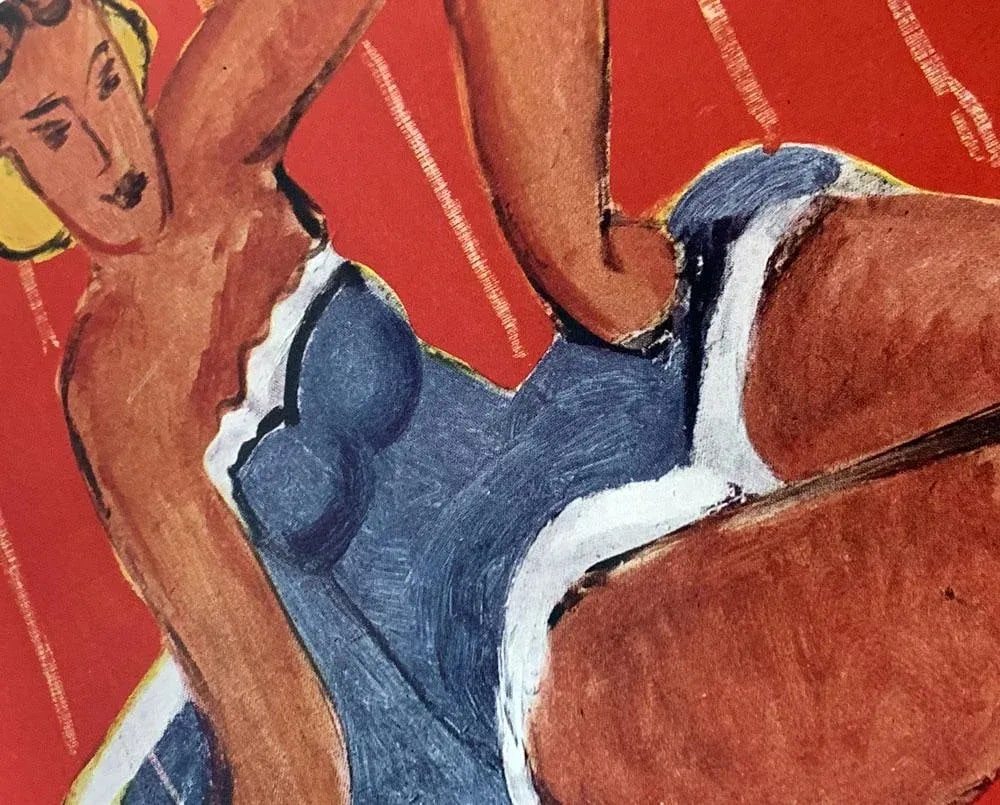 Henri Matisse "Danseuse Assise Sur Une Table" 1942 Lithograph - Limited Edition, Framed - 4