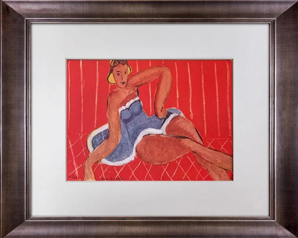 Henri Matisse "Danseuse Assise Sur Une Table" 1942 Lithograph - Limited Edition, Framed - 5
