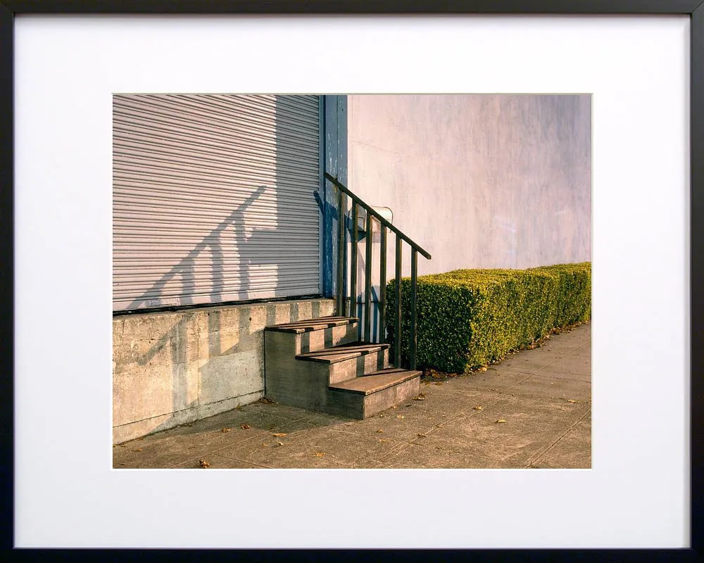 Contemporary Night Photograph "Steps and Hedge" by John Vias - 3