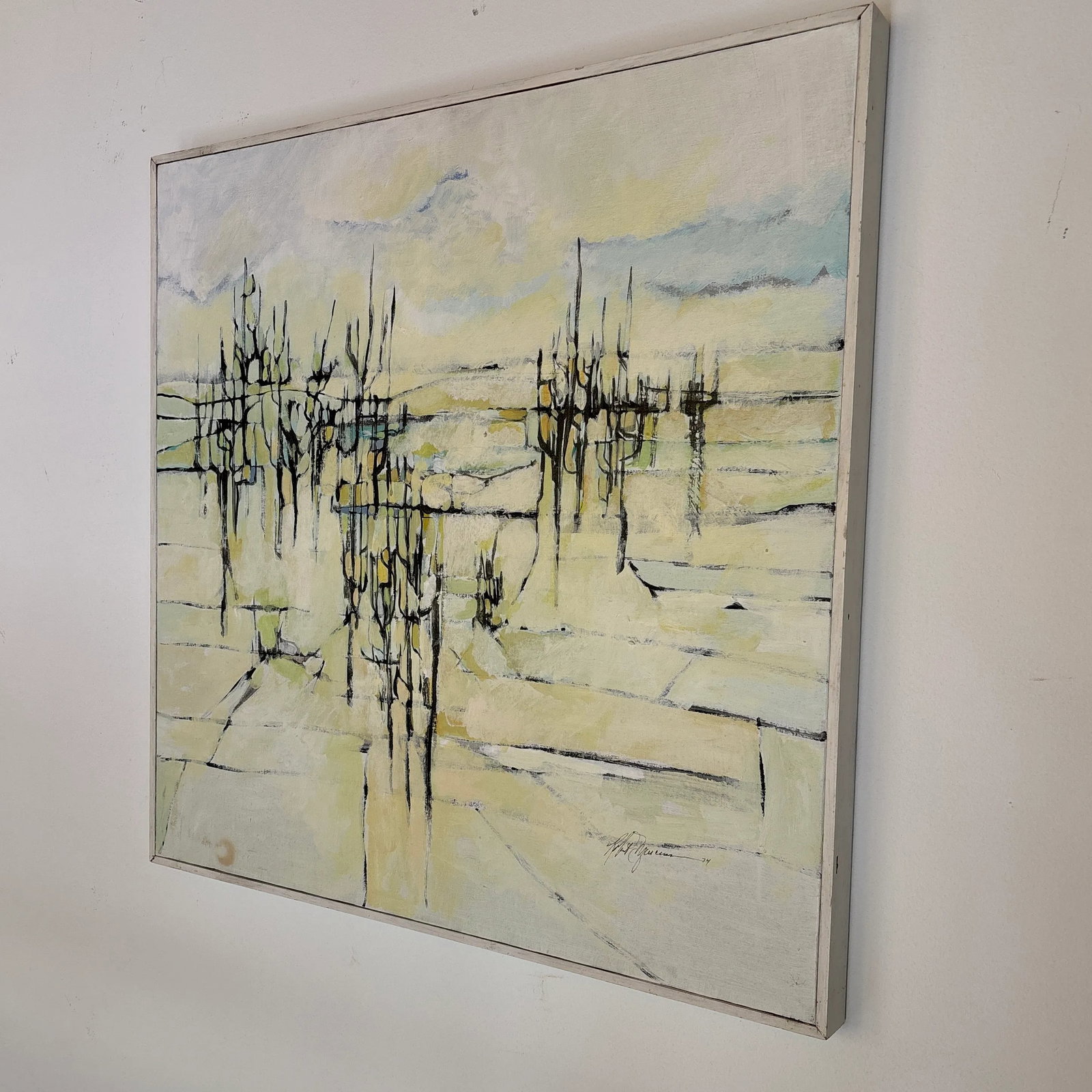 Mid-Century Modern Abstract Painting Signed by the Artist - 2