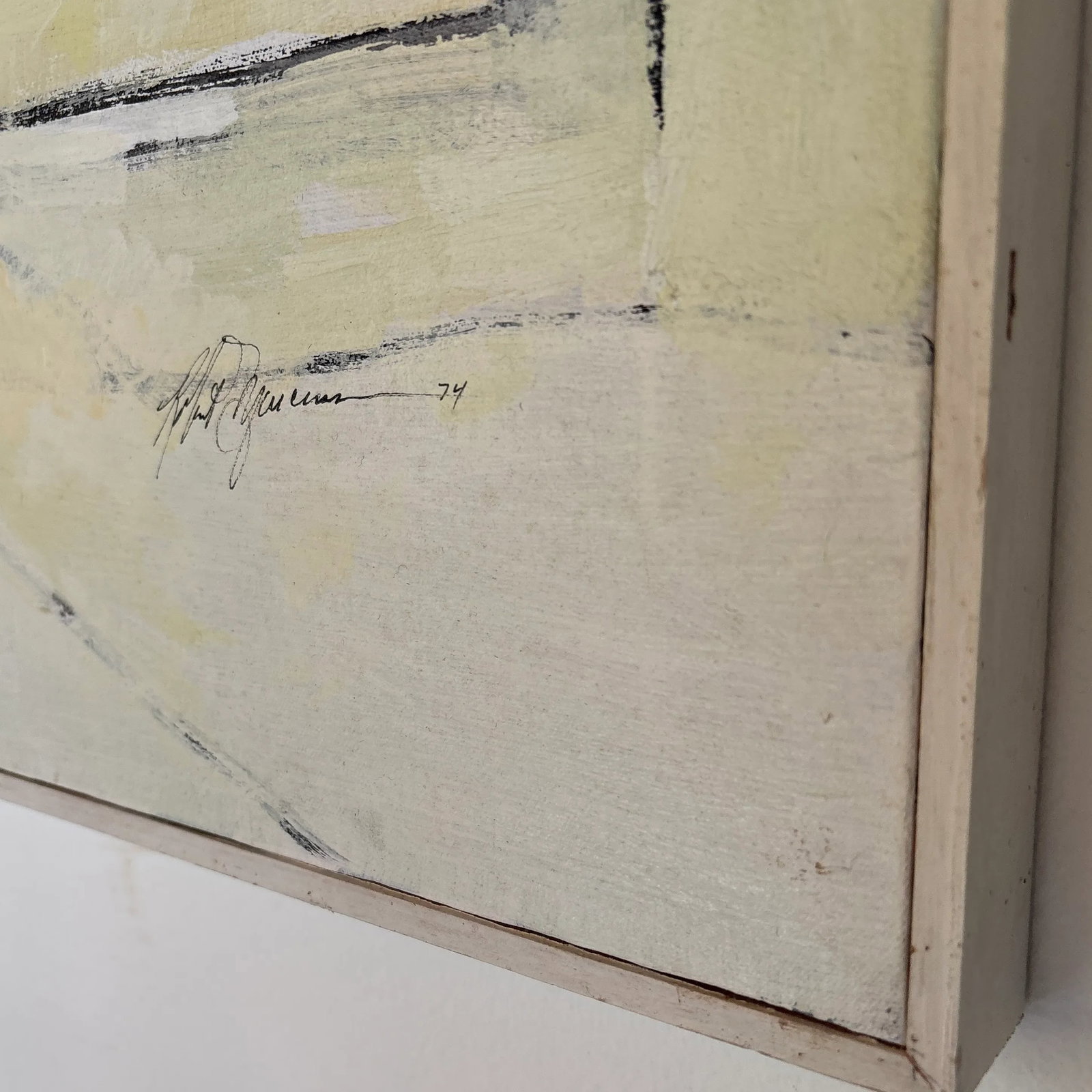 Mid-Century Modern Abstract Painting Signed by the Artist - 6
