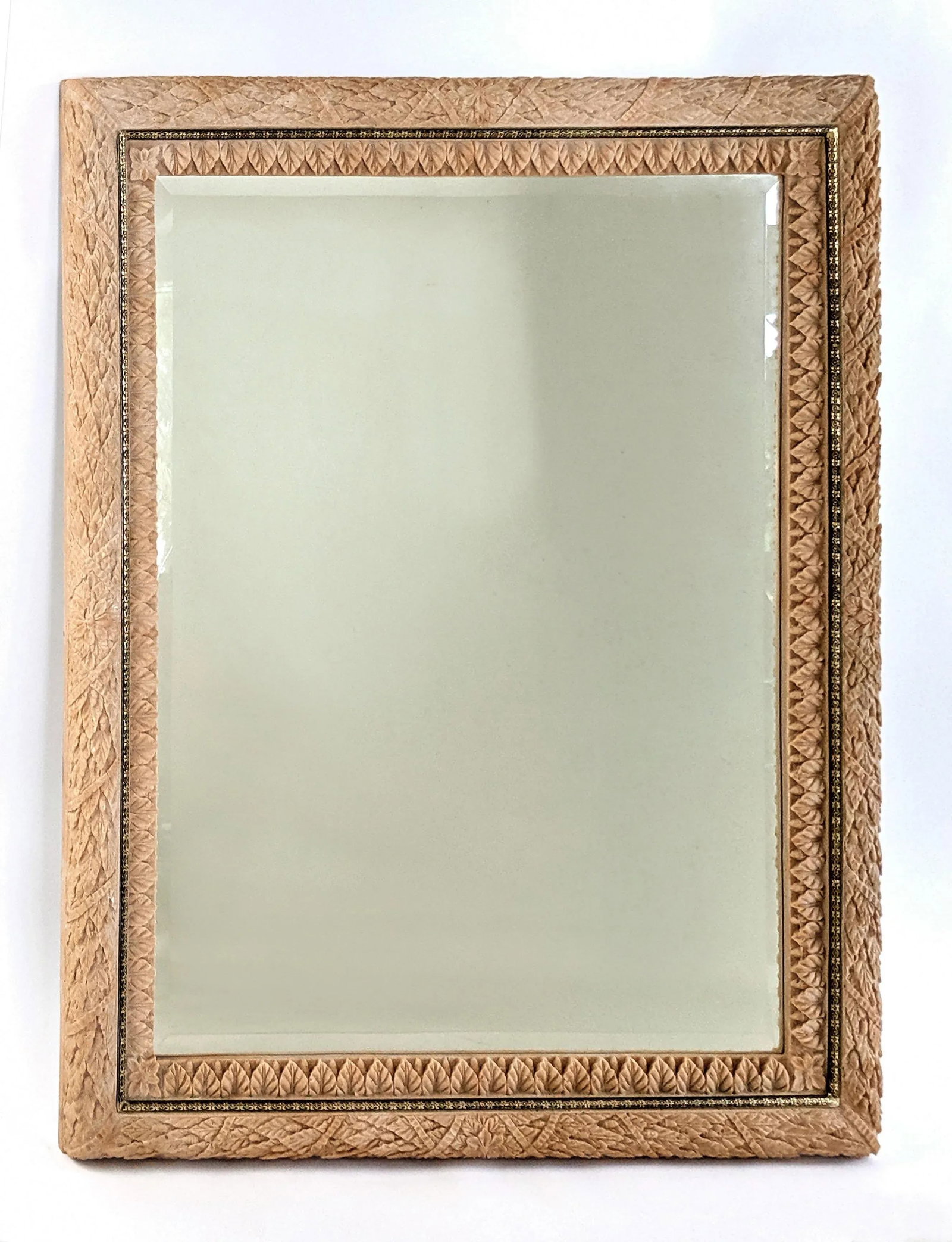 1970s Spainish Vidal Grau Faux Bois Mirror - 12