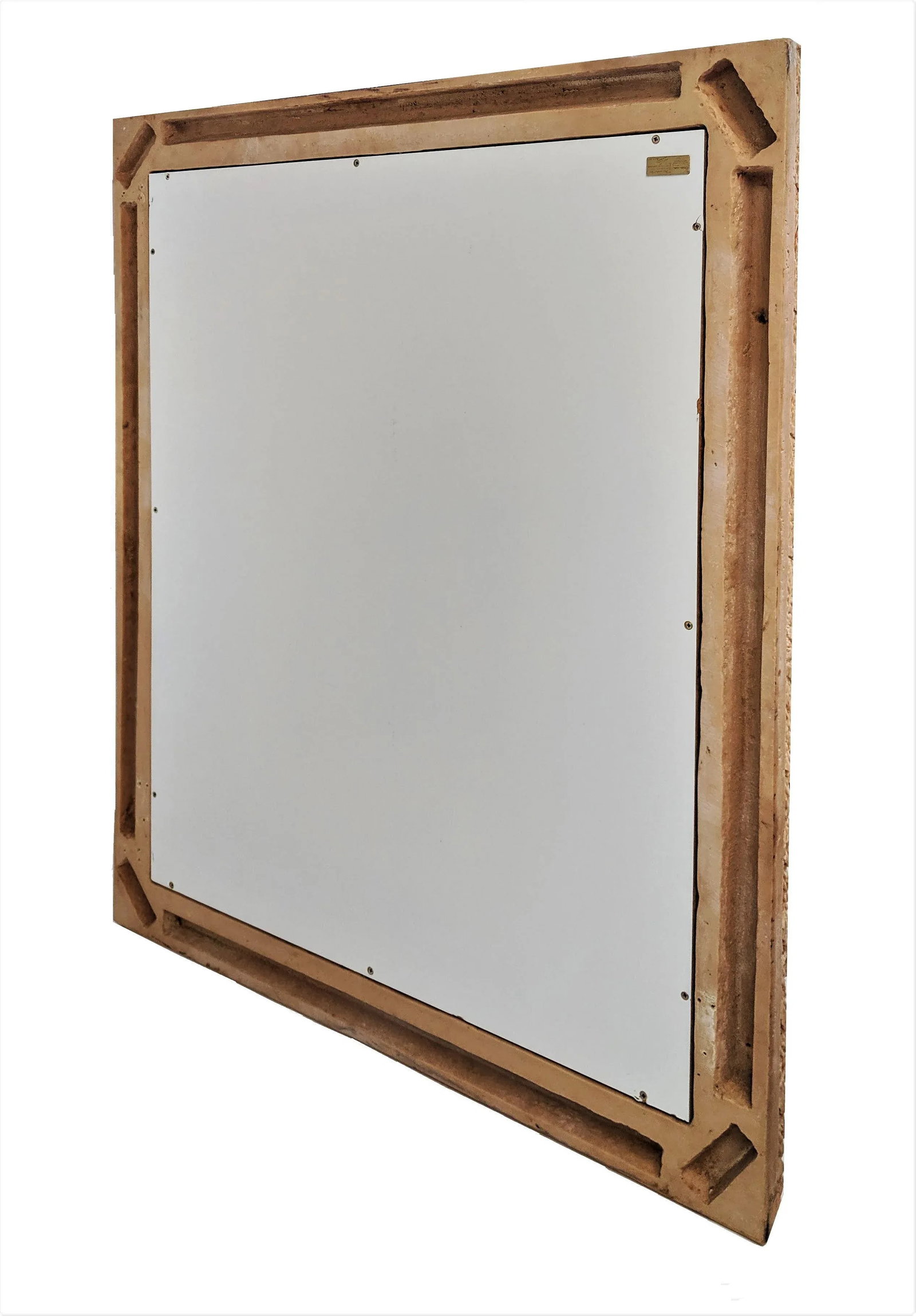 1970s Spainish Vidal Grau Faux Bois Mirror - 4