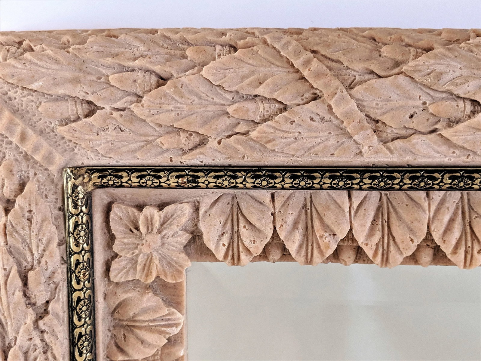 1970s Spainish Vidal Grau Faux Bois Mirror - 5