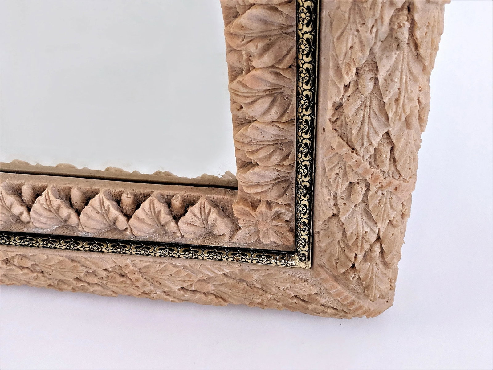 1970s Spainish Vidal Grau Faux Bois Mirror - 8
