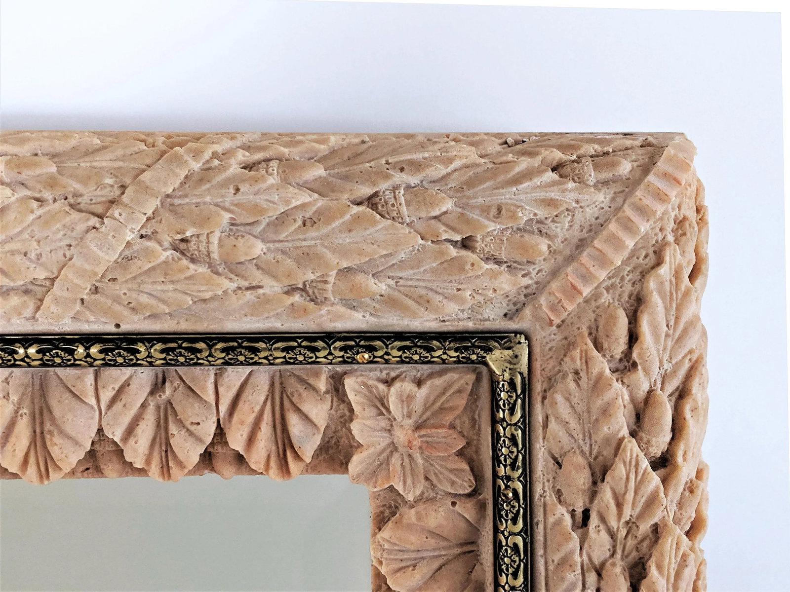 1970s Spainish Vidal Grau Faux Bois Mirror - 9