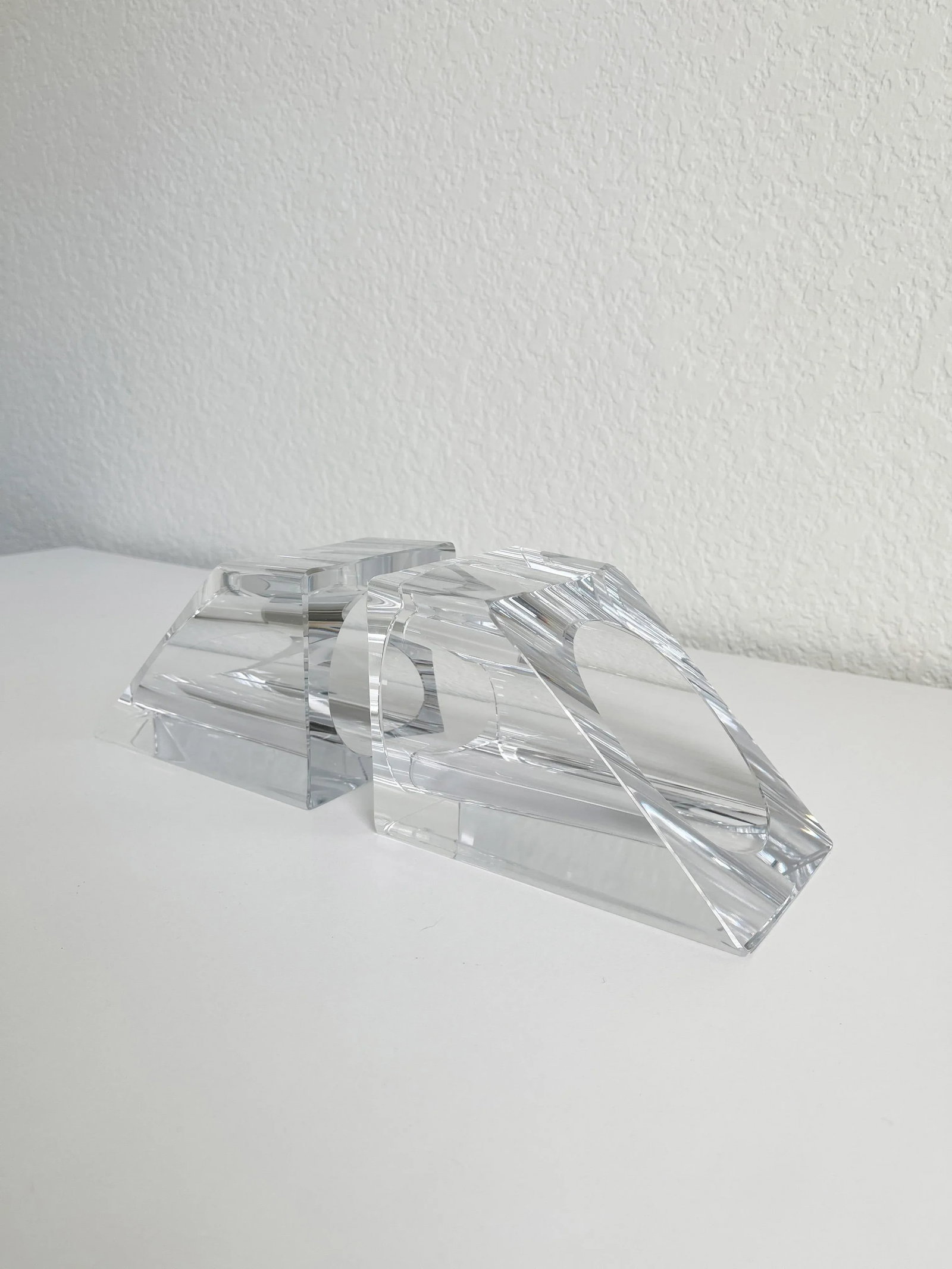Ralph Lauren Crystal Bookends - A Pair - 12