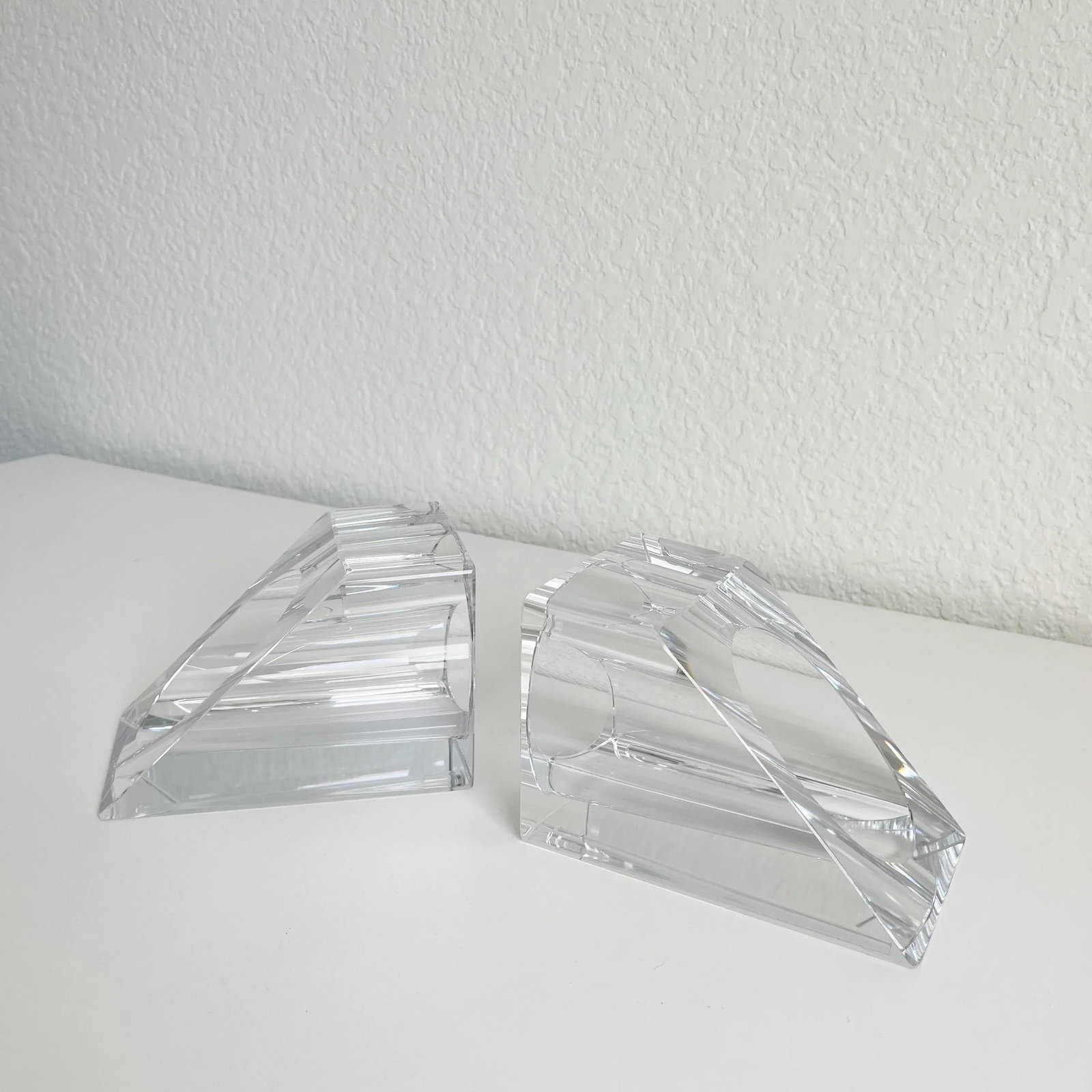 Ralph Lauren Crystal Bookends - A Pair - 6