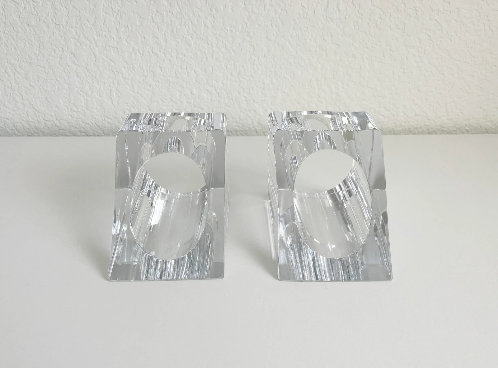 Ralph Lauren Crystal Bookends - A Pair - 7