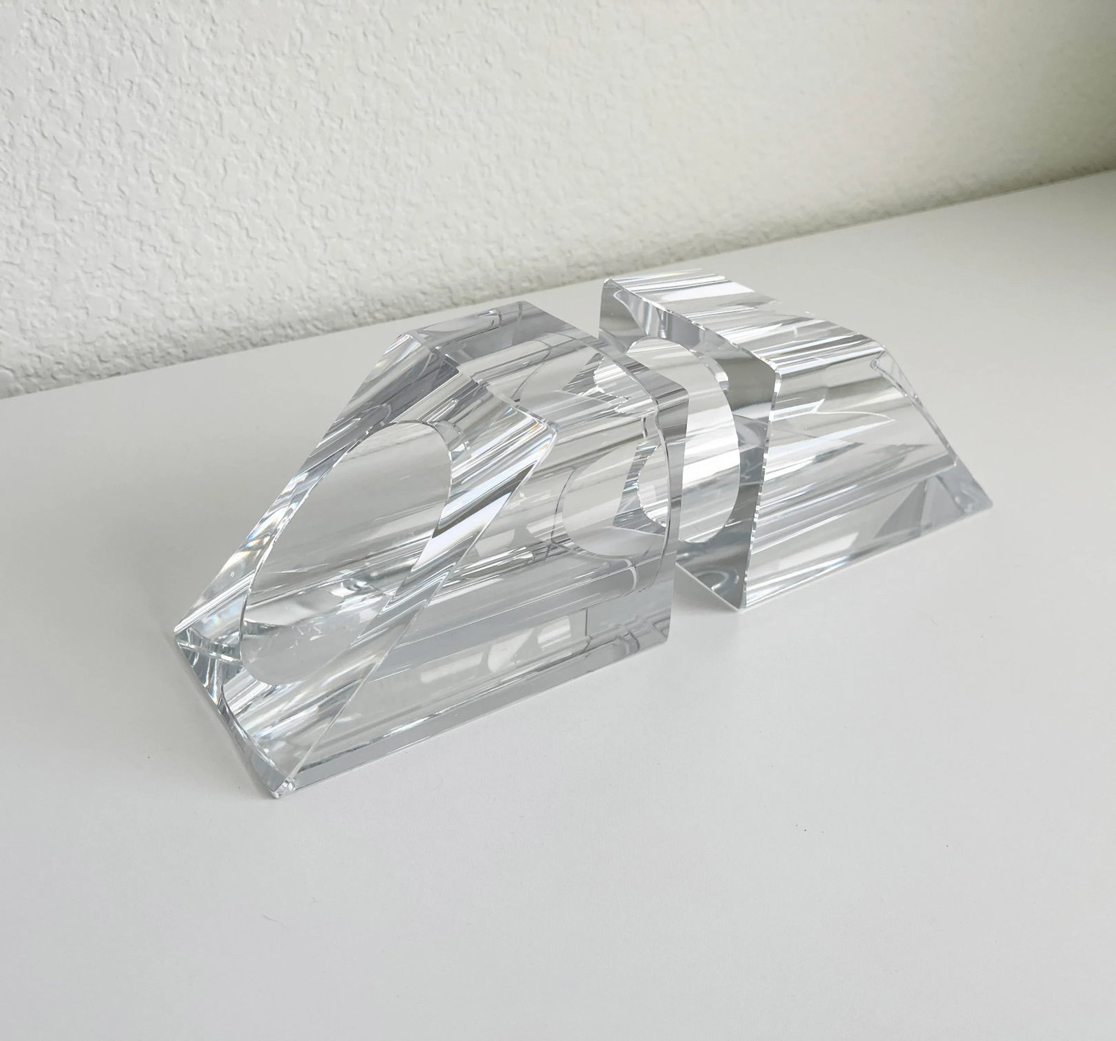 Ralph Lauren Crystal Bookends - A Pair - 8
