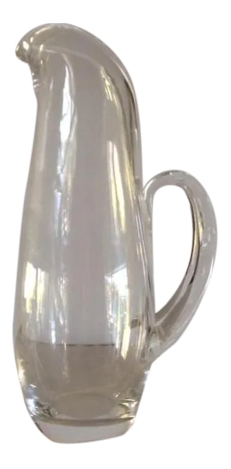 Authentic Steuben Genuine Crystal 1955 10 1/4" Split Handle Martini Pitcher/Carafe #8077, Signed (1 of 11)