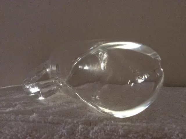 Authentic Steuben Genuine Crystal 1955 10 1/4" Split Handle Martini Pitcher/Carafe #8077, Signed - 6