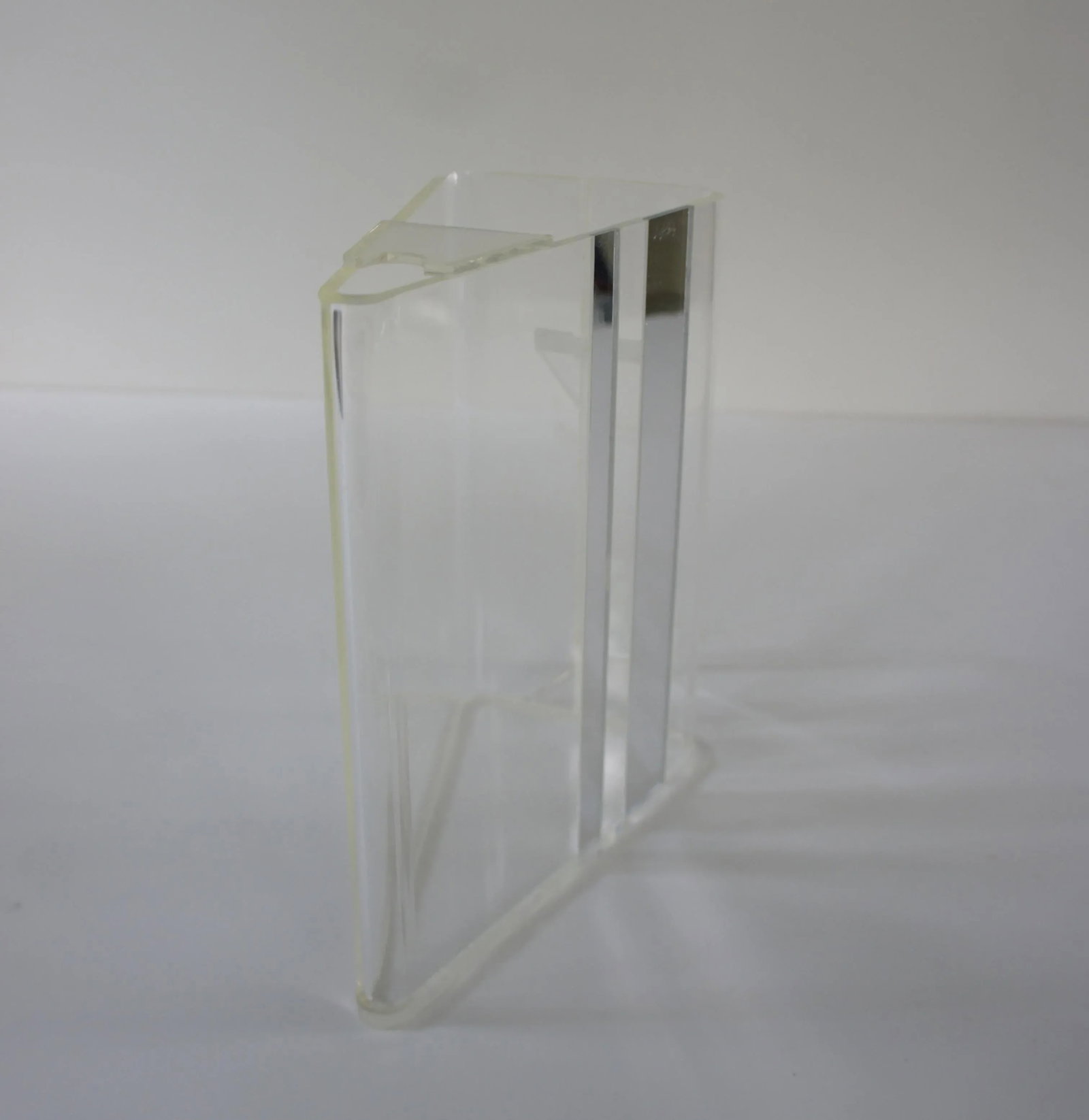 1970s Mod Lucite and Silver Stripes Pitcher - 11