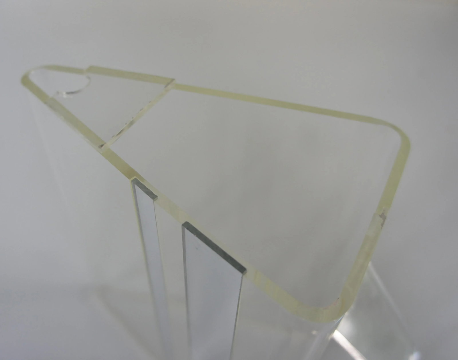 1970s Mod Lucite and Silver Stripes Pitcher - 5