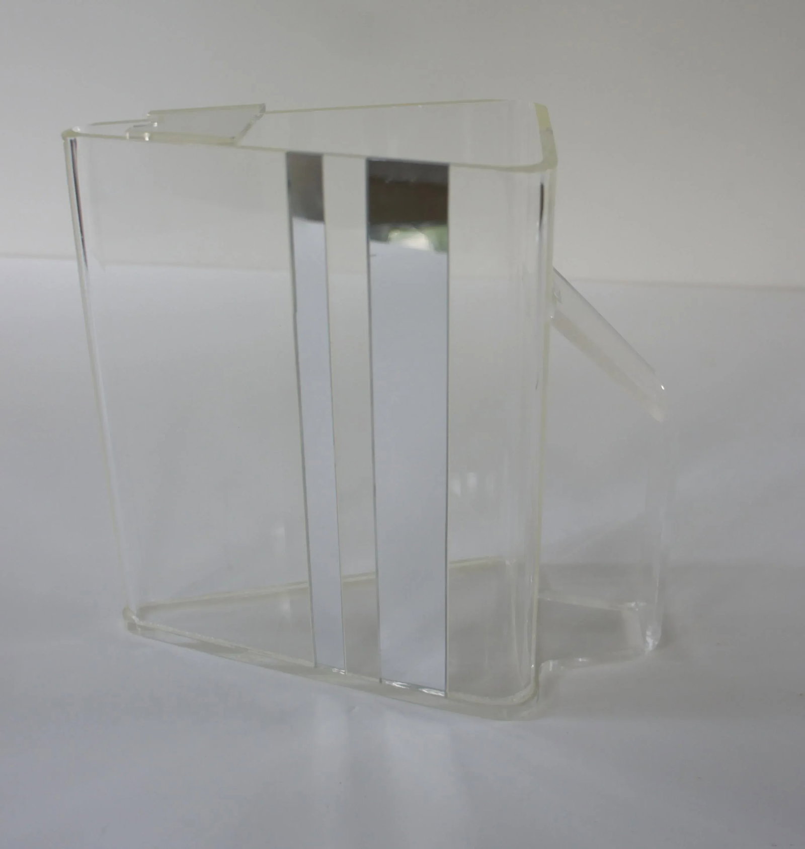 1970s Mod Lucite and Silver Stripes Pitcher - 9
