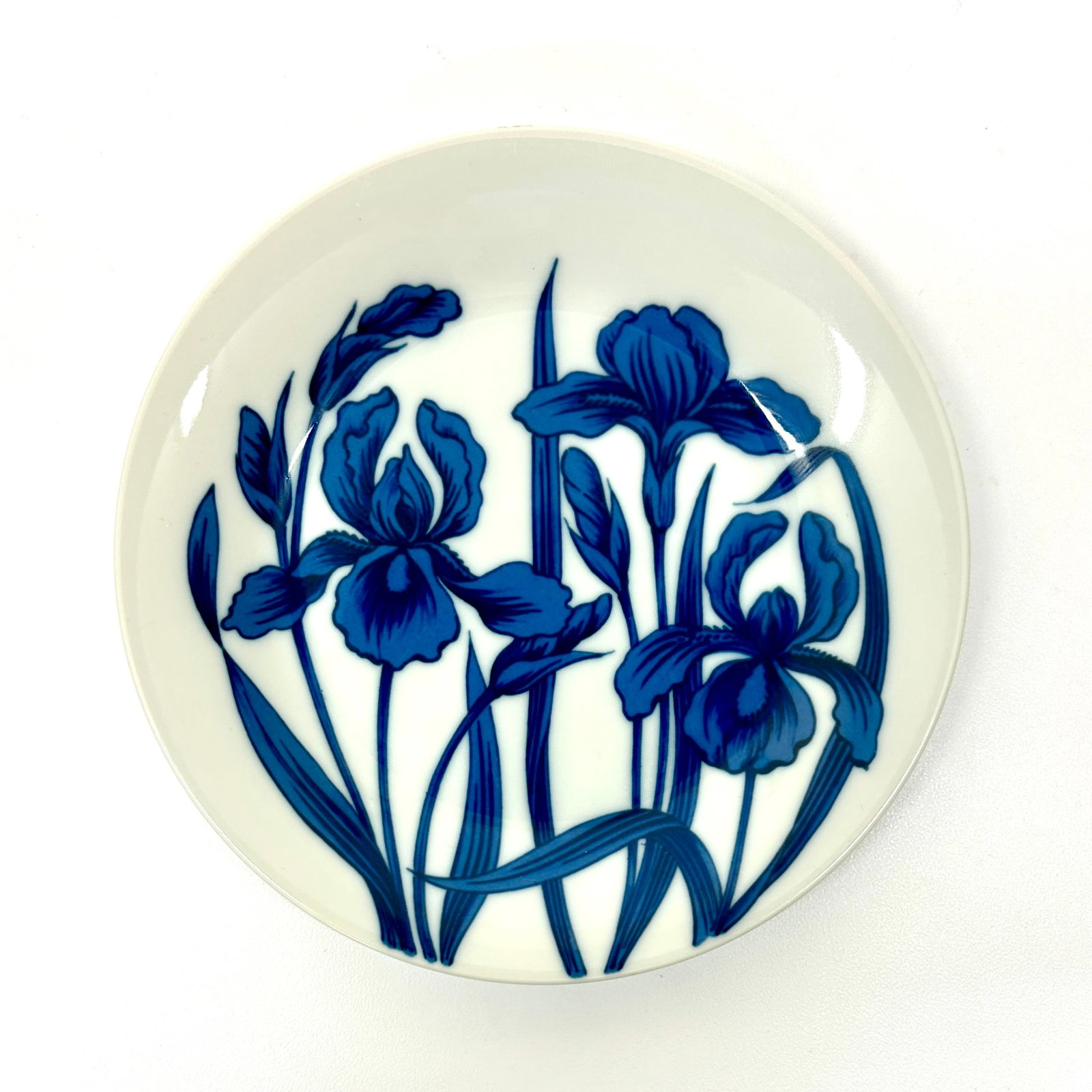 Graphic Floral Blue & White Wall Plate Curation - Group of 9 - 9