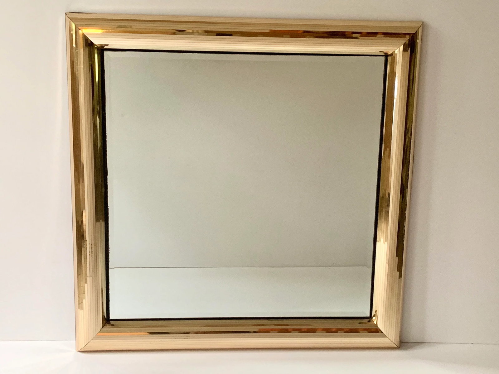 Disco Ball Gold Square Mirror - 10