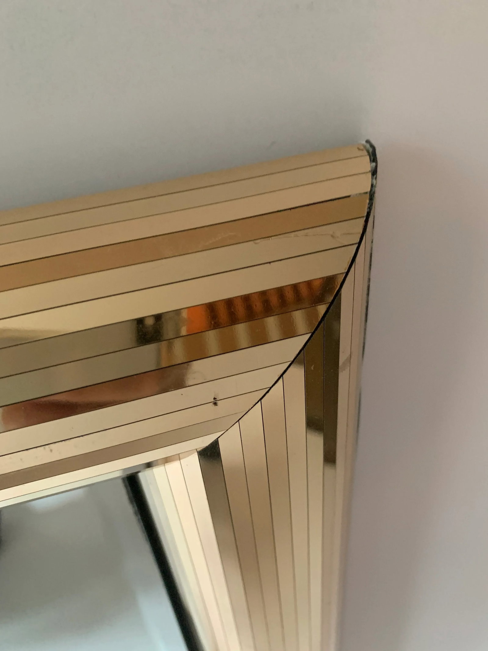 Disco Ball Gold Square Mirror - 3