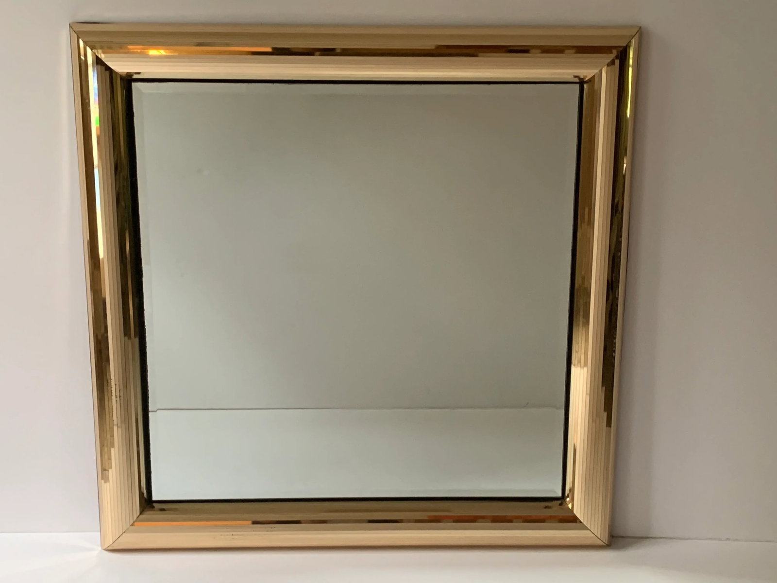 Disco Ball Gold Square Mirror - 4