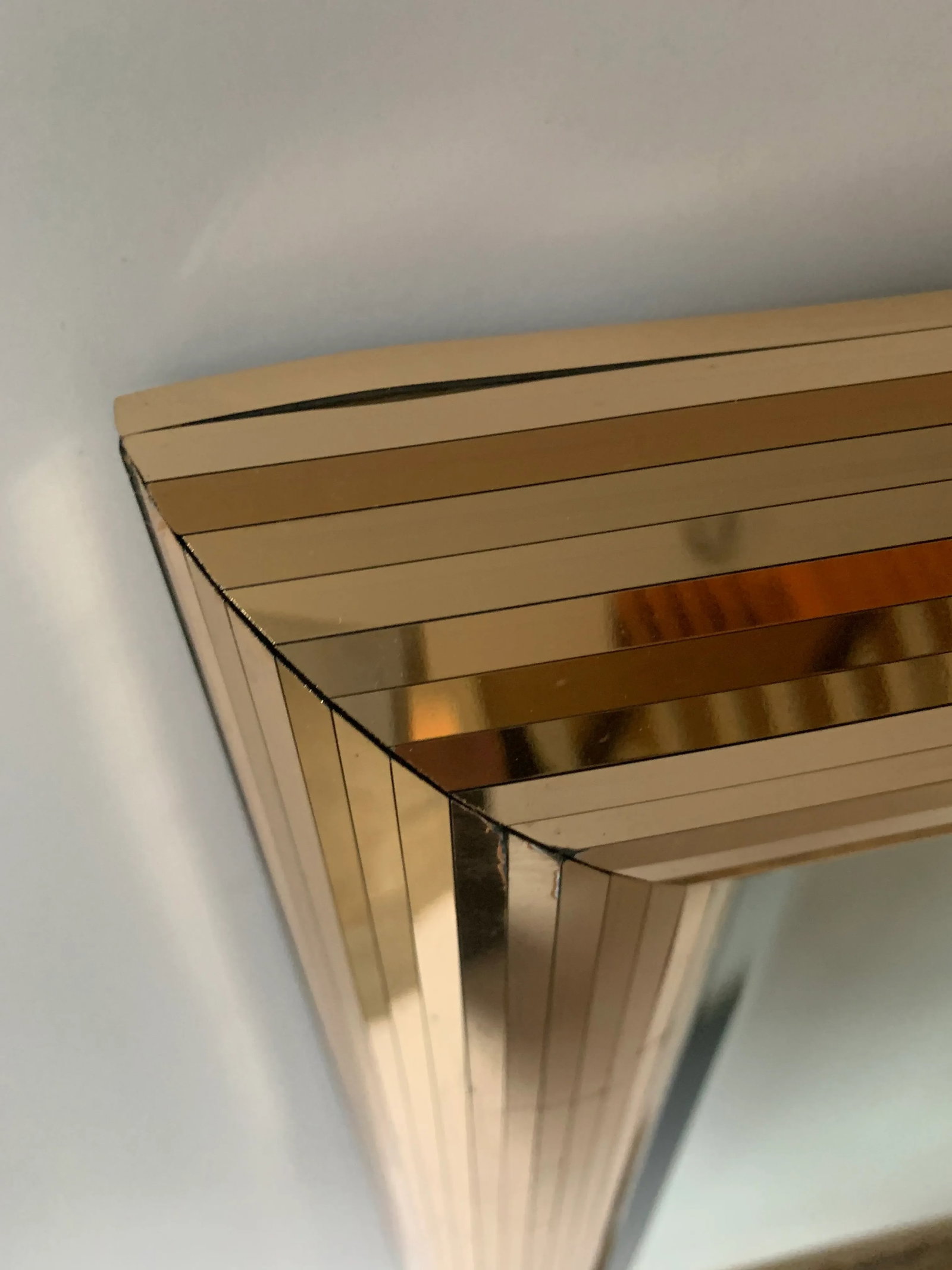 Disco Ball Gold Square Mirror - 8