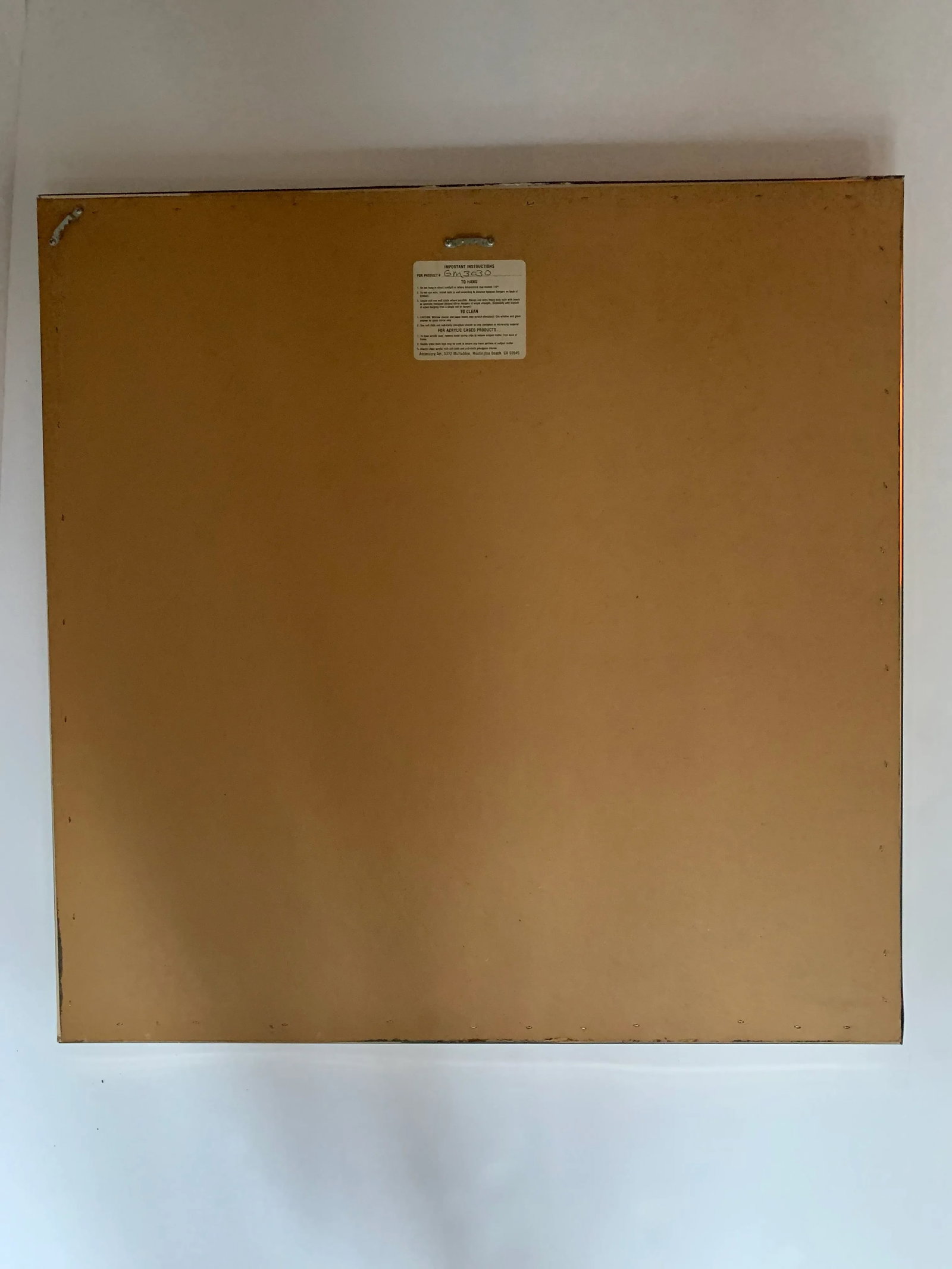 Disco Ball Gold Square Mirror - 9