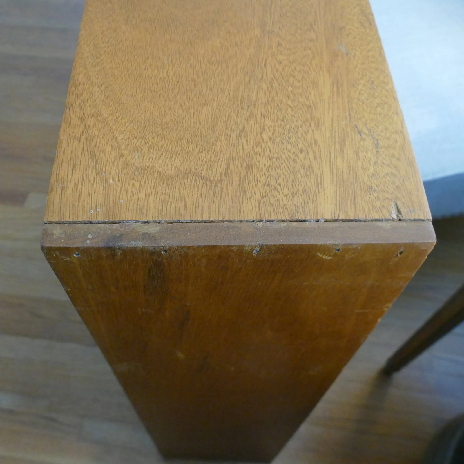 Mid-Century Hand Carved Calla Lily 4-Tier Wood Bookshelf - 12
