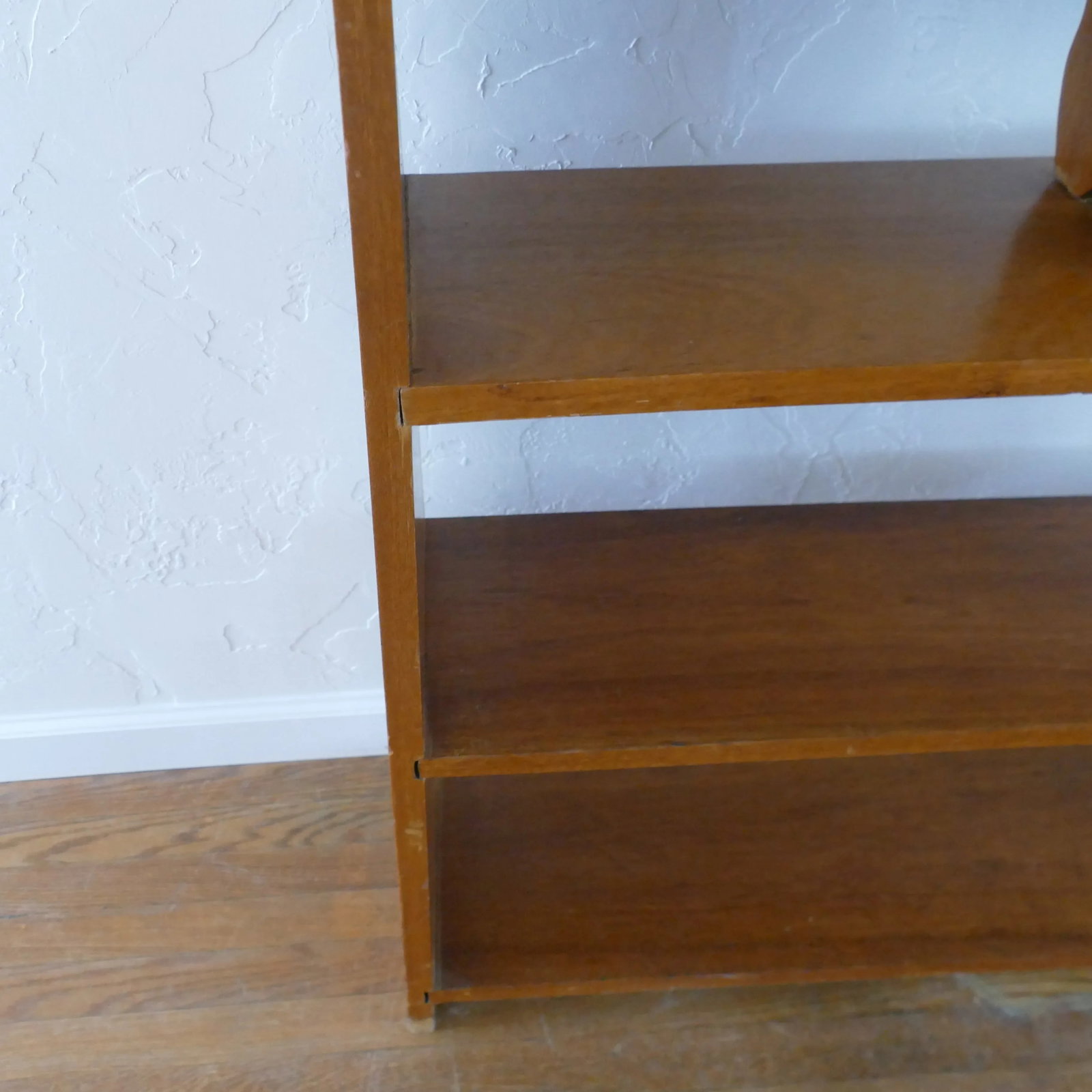 Mid-Century Hand Carved Calla Lily 4-Tier Wood Bookshelf - 6