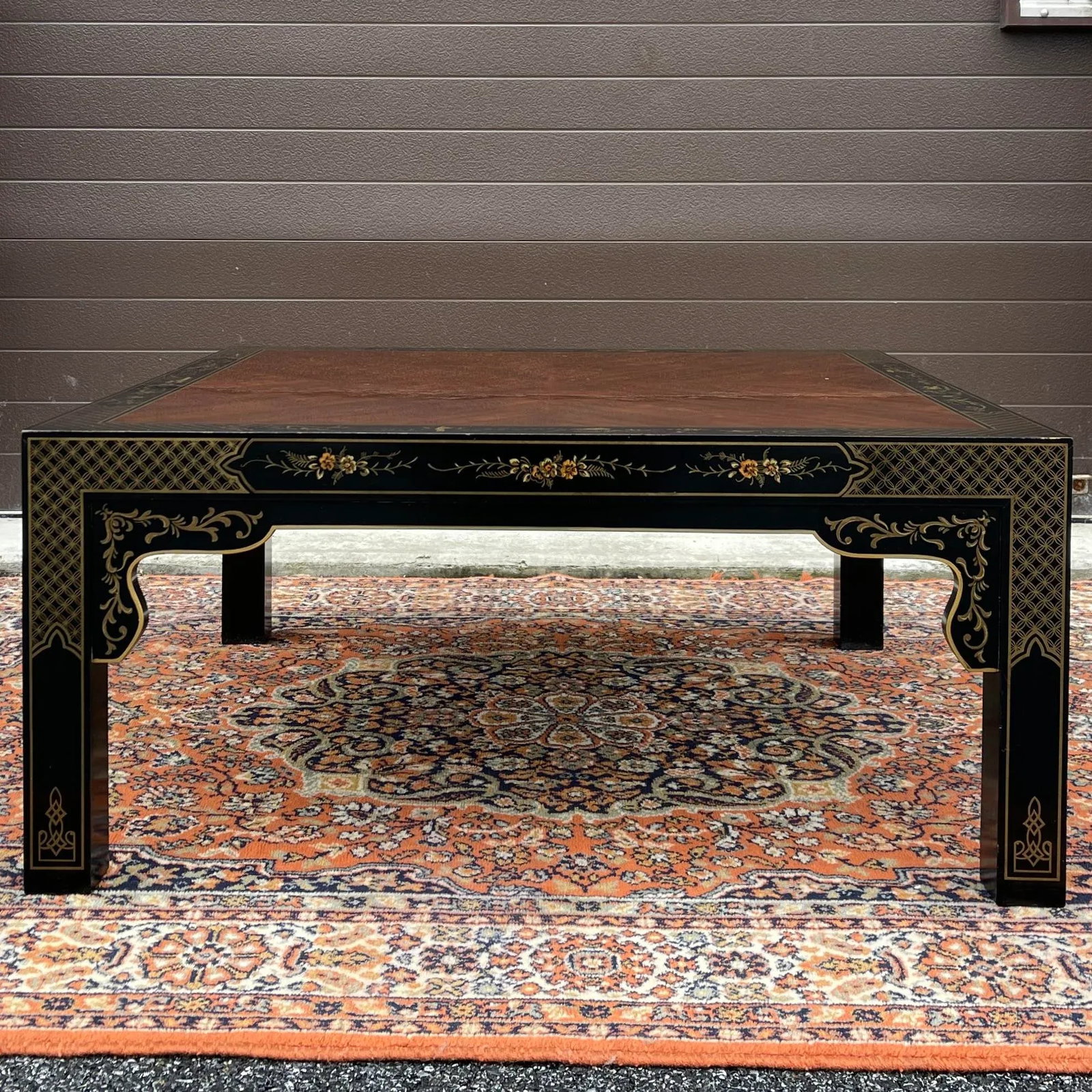 Vintage Drexel Et Cetera Collection Asian Chinoiserie Square Coffee or Cocktail Table - 2