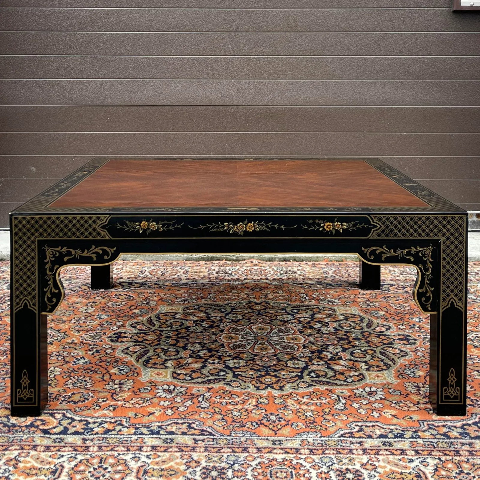 Vintage Drexel Et Cetera Collection Asian Chinoiserie Square Coffee or Cocktail Table - 3