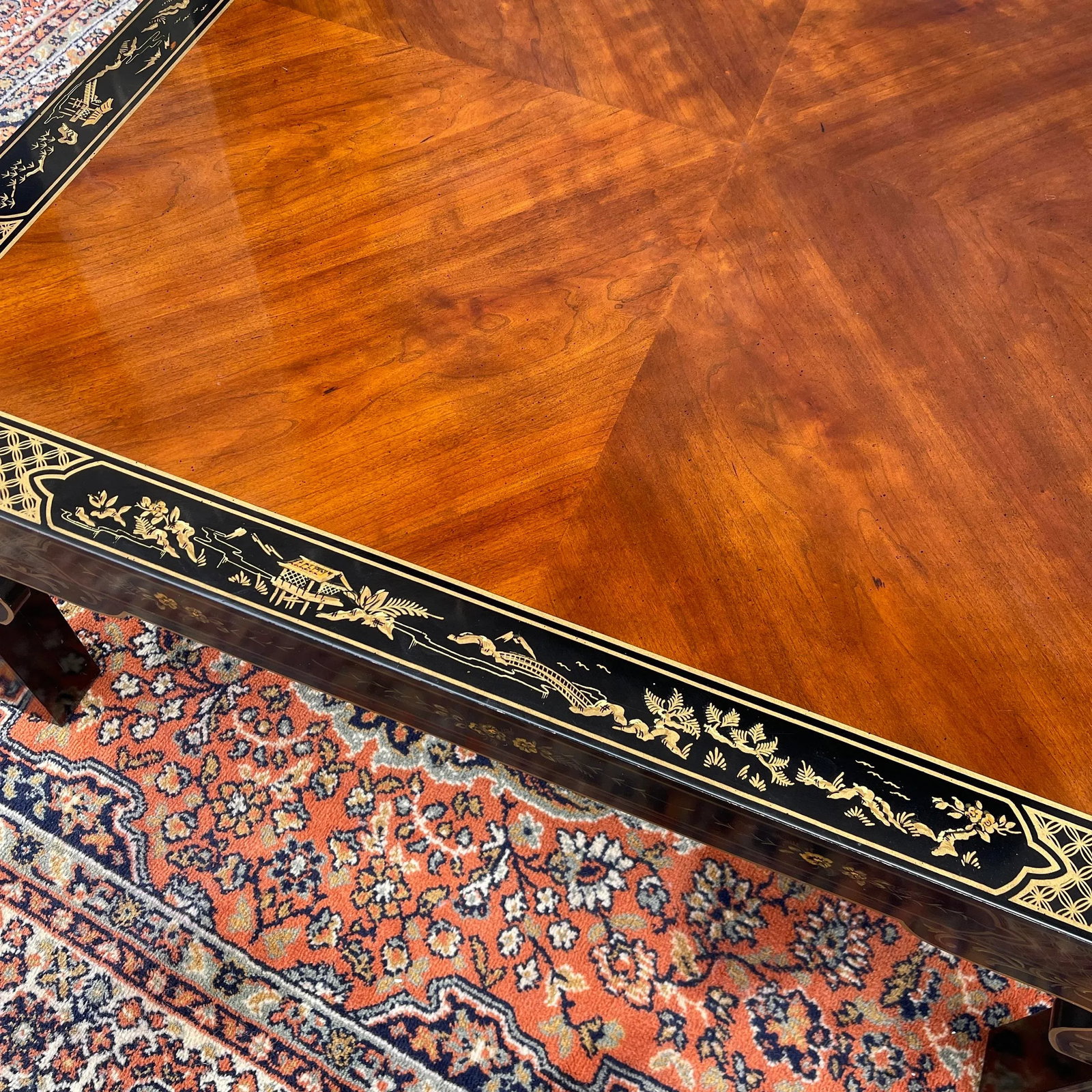 Vintage Drexel Et Cetera Collection Asian Chinoiserie Square Coffee or Cocktail Table - 6