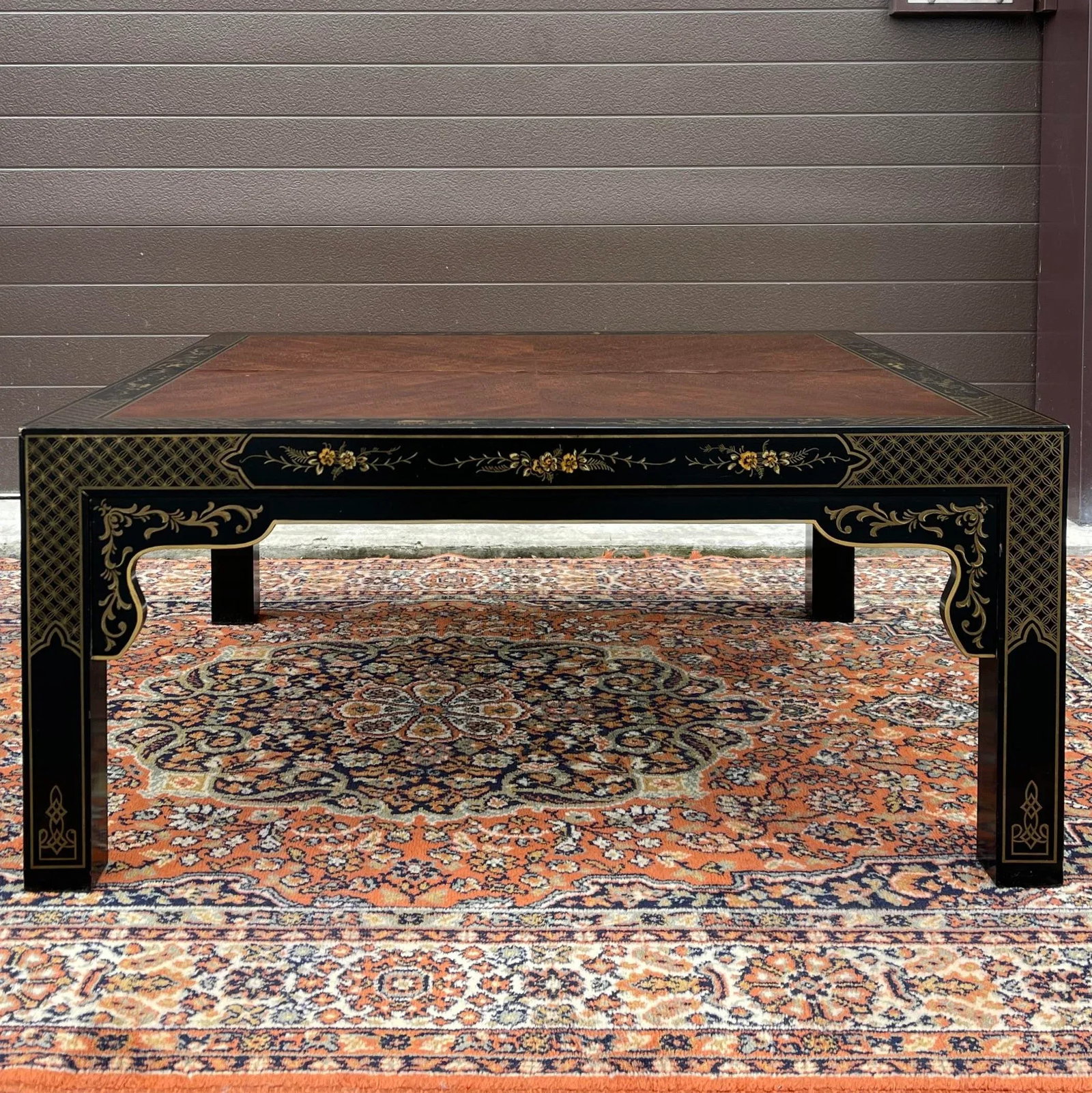 Vintage Drexel Et Cetera Collection Asian Chinoiserie Square Coffee or Cocktail Table - 7