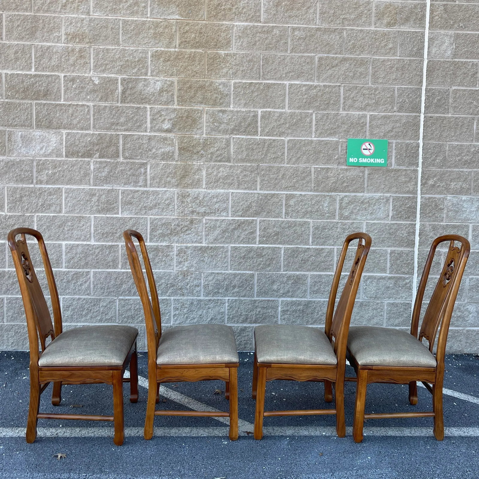 Vintage Thomasville Mystique Asian Chinoiserie Dining Chairs - Set of 6 - 10