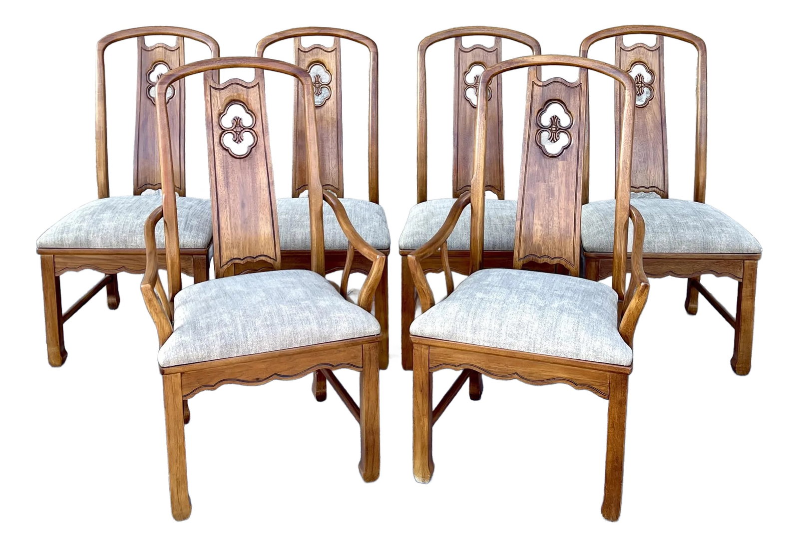 Vintage Thomasville Mystique Asian Chinoiserie Dining Chairs - Set of 6 (1 of 12)