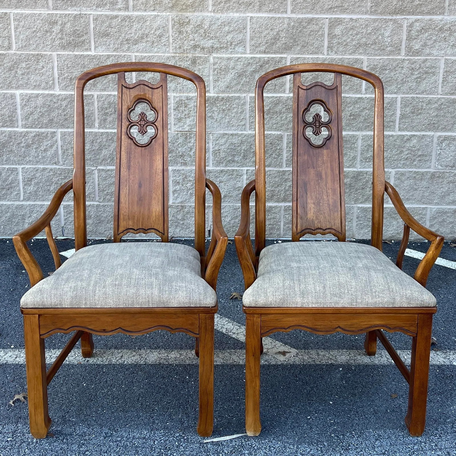 Vintage Thomasville Mystique Asian Chinoiserie Dining Chairs - Set of 6 - 2
