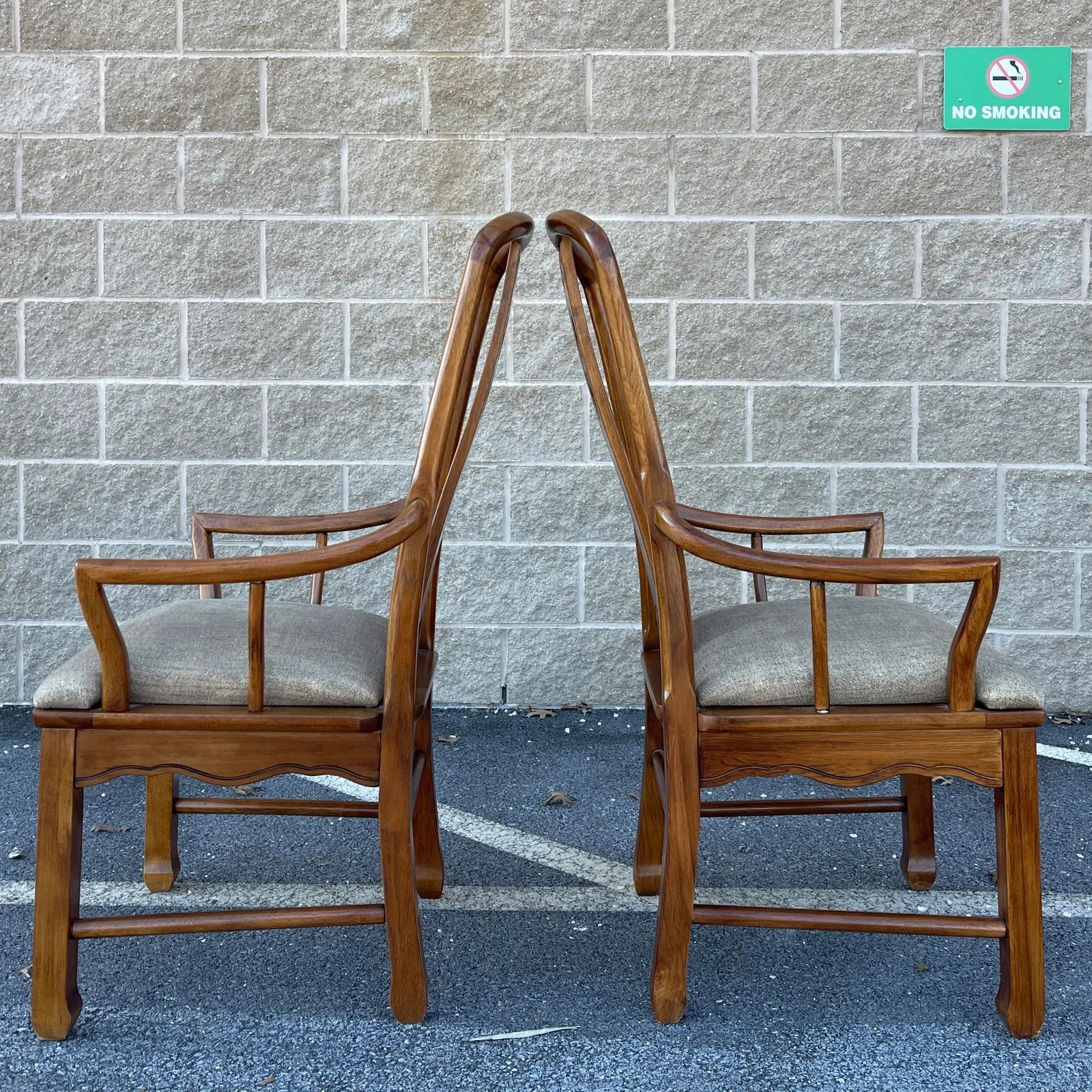 Vintage Thomasville Mystique Asian Chinoiserie Dining Chairs - Set of 6 - 5