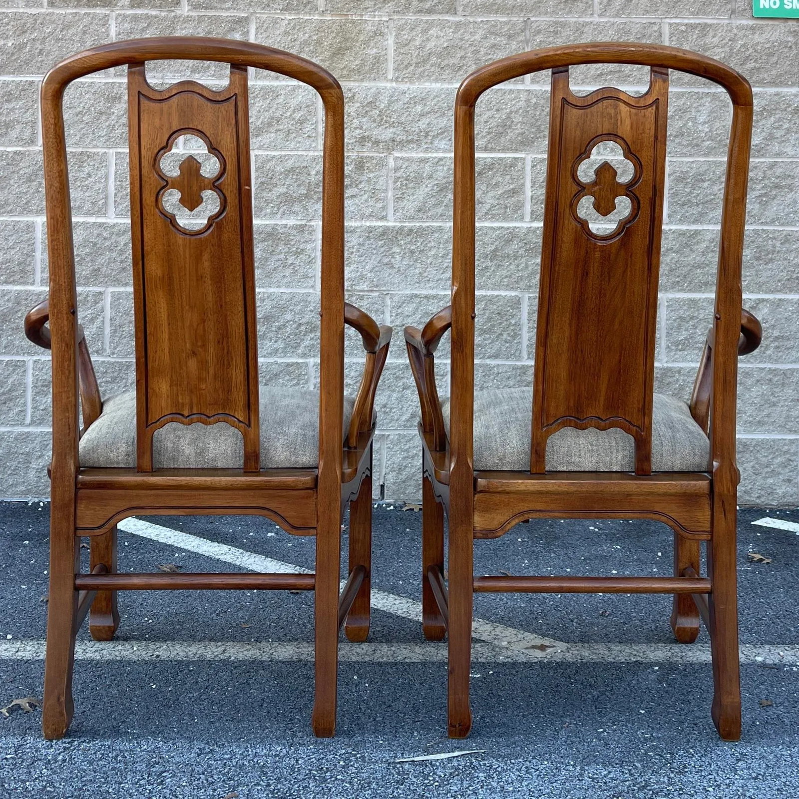 Vintage Thomasville Mystique Asian Chinoiserie Dining Chairs - Set of 6 - 7