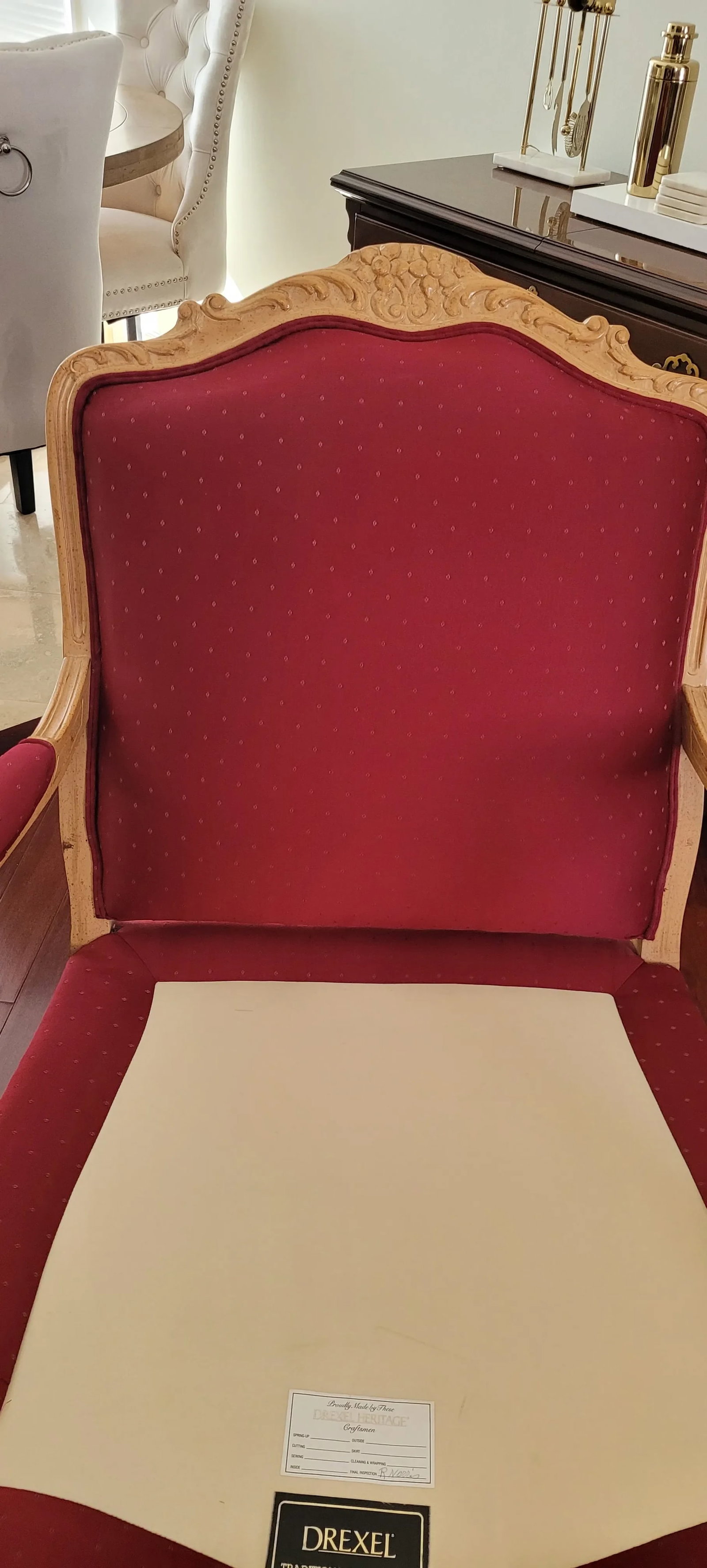 1990s Mid-Century Drexel Bergere Chairs - Set of 2 - 3