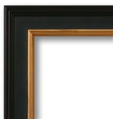 Framed Tang Blue Scroll III - 18 X 24 Work on Paper - 3