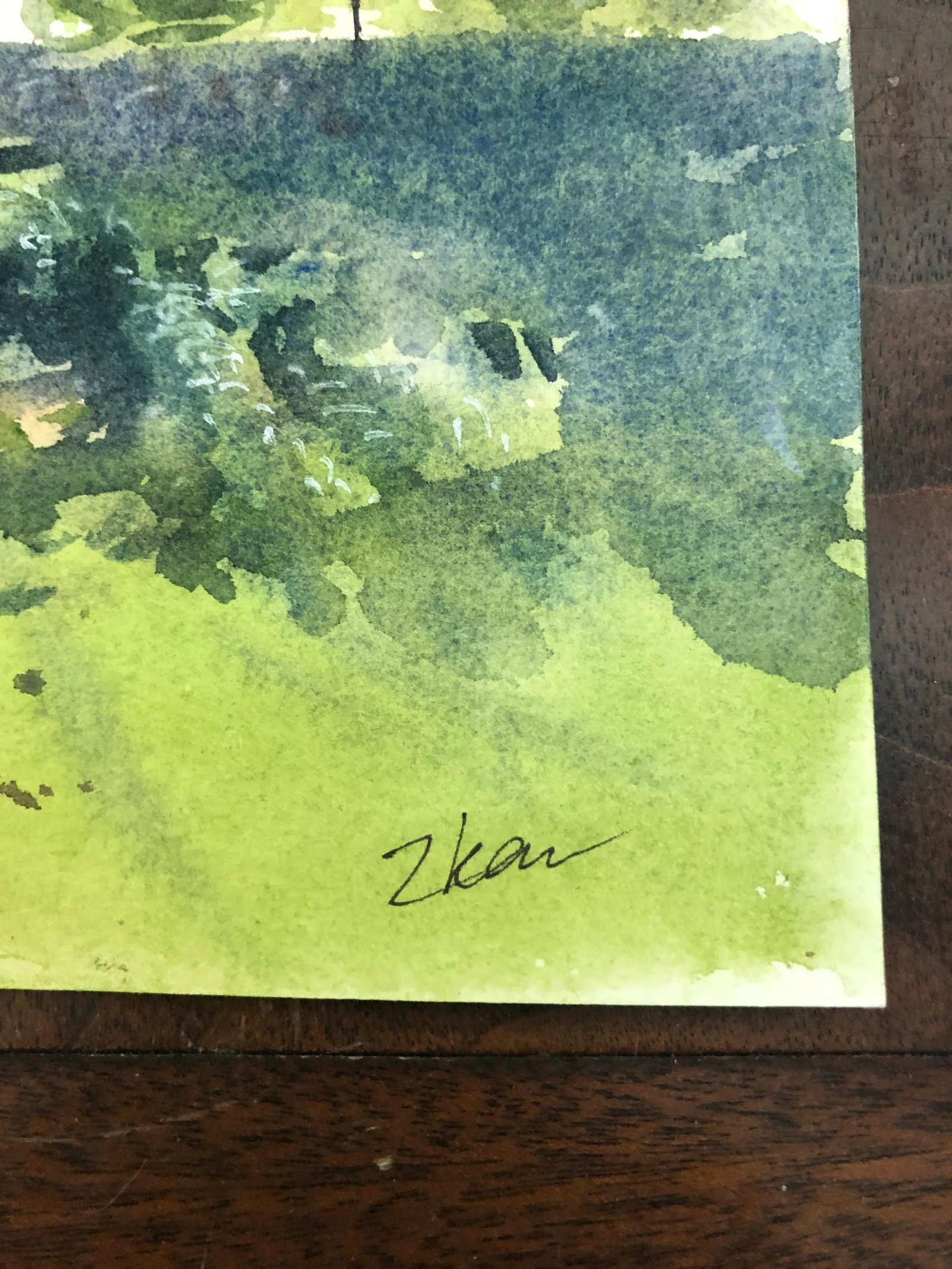 Original Watercolor "House Painting, Italy Landscape" - Zhanna Kan - 3