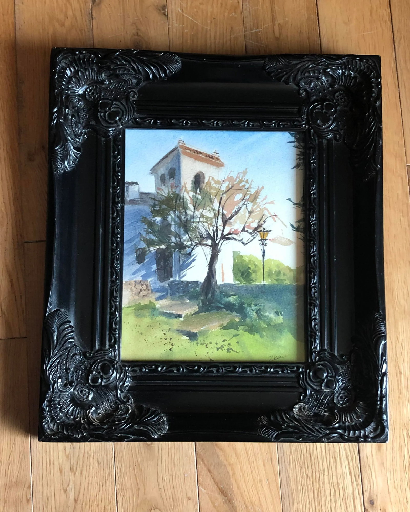 Original Watercolor "House Painting, Italy Landscape" - Zhanna Kan - 5