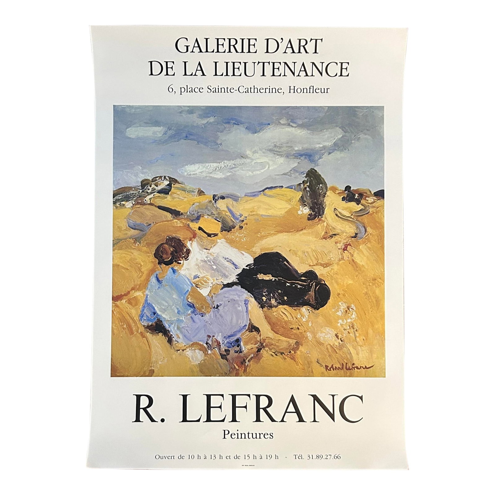 French Gallery Exhibition Poster for Roland Lefranc (1 of 4)