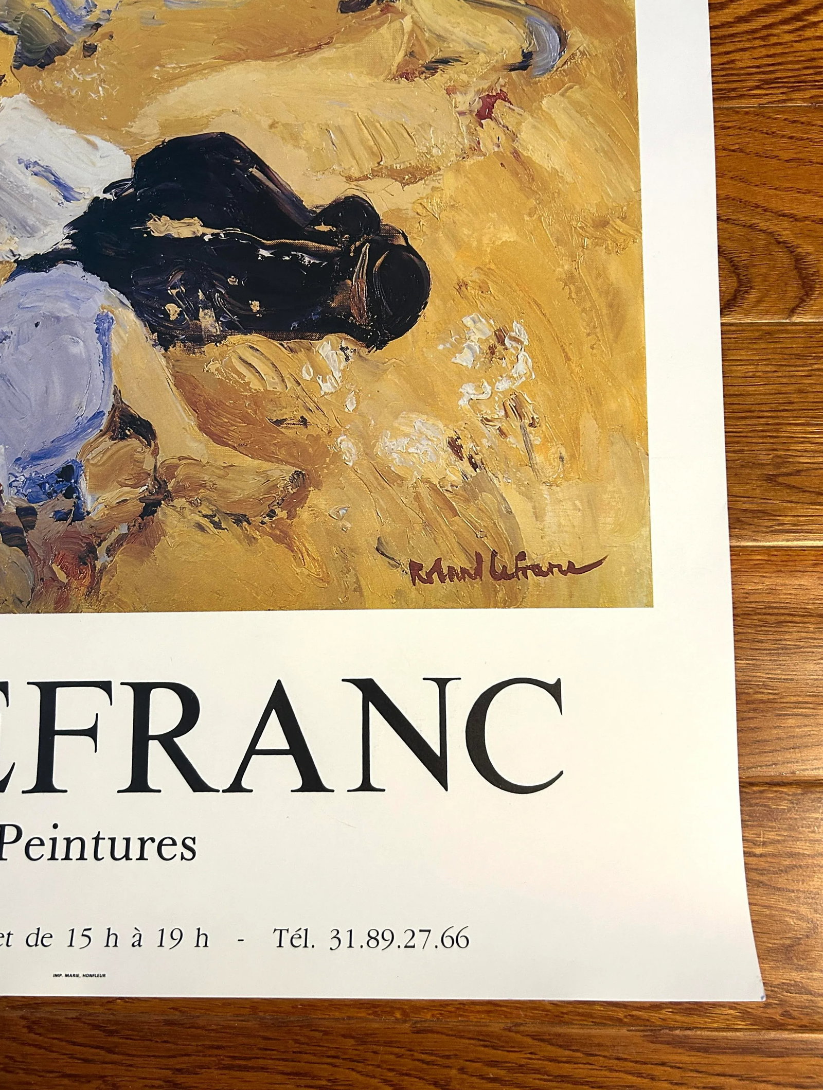 French Gallery Exhibition Poster for Roland Lefranc - 3