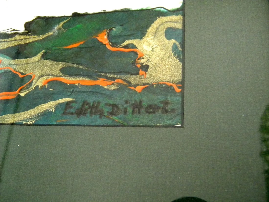 Abstract Landscape Painting Mixed Media Collage - 12