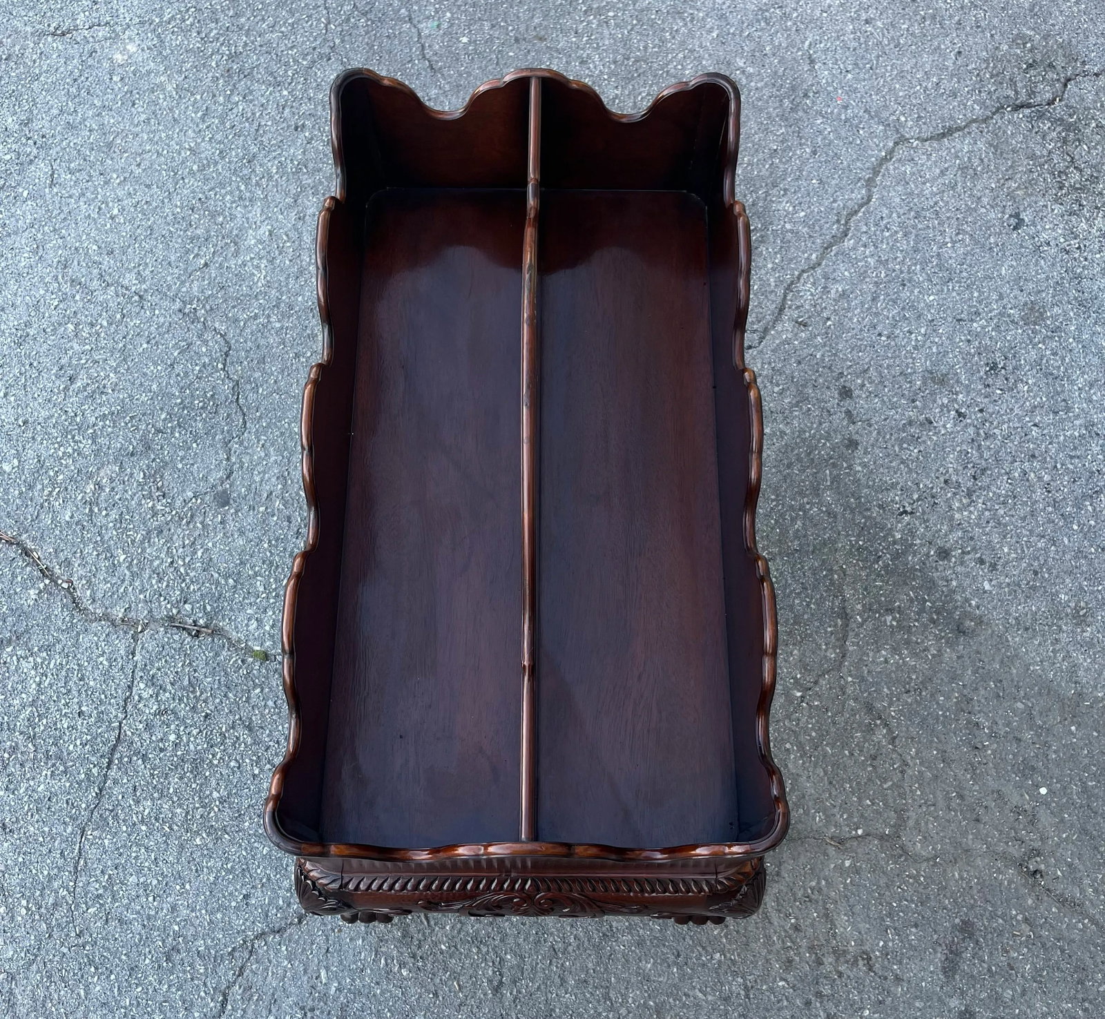 Late 20th Century Baker Furniture Co Mahogany Canterbury or Bottle Carrier - 10