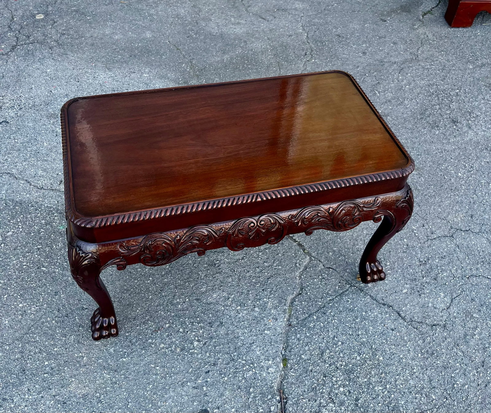 Late 20th Century Baker Furniture Co Mahogany Canterbury or Bottle Carrier - 3