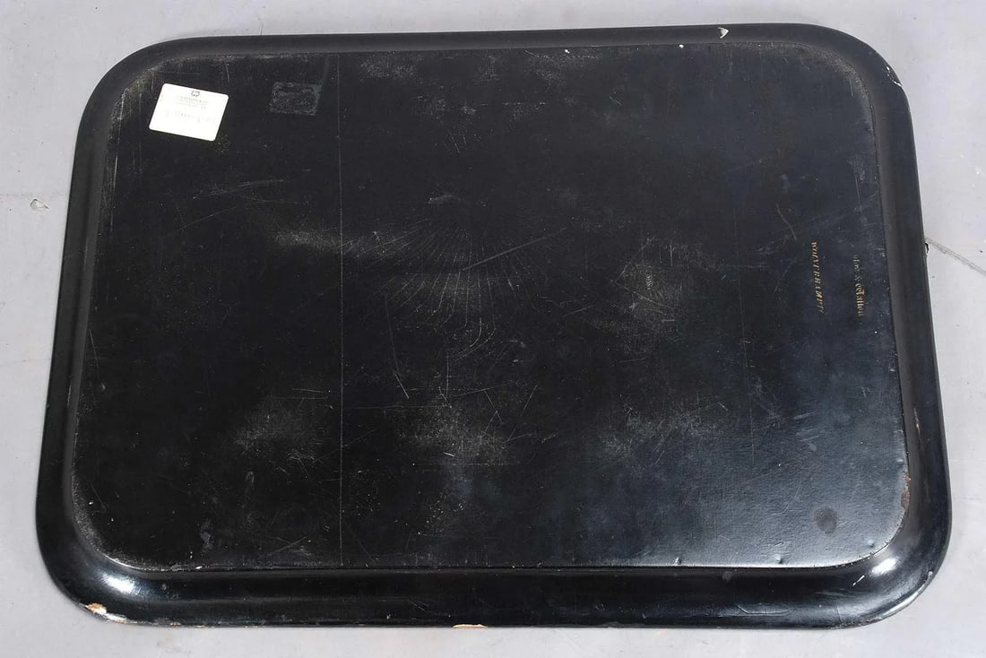 Antique Black Chinoiserie Tray by Ryton and Walton - 4