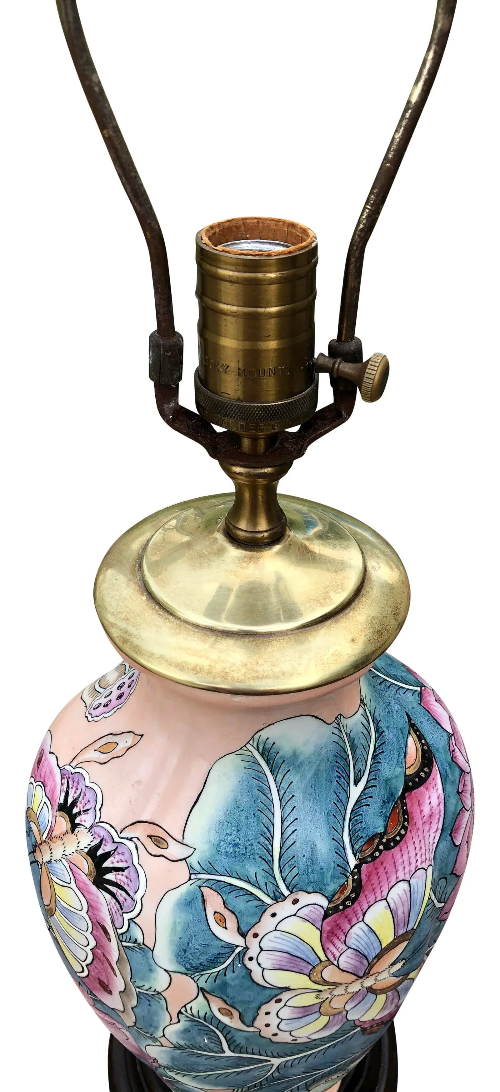 Mid Twentieth Century Tobacco Leaf Butterfly Lamp - 5