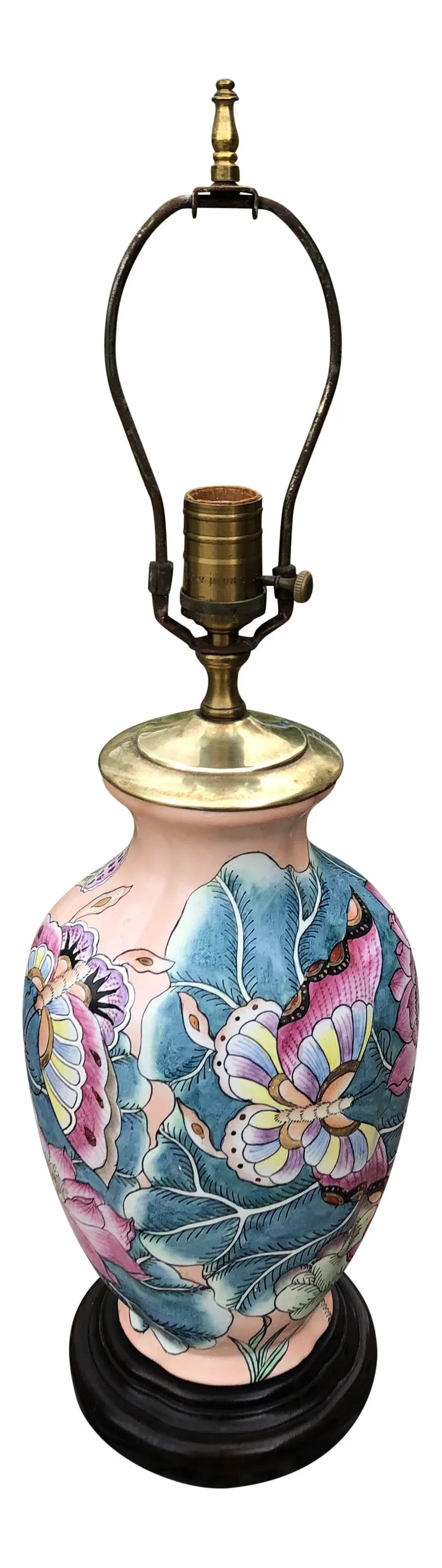 Mid Twentieth Century Tobacco Leaf Butterfly Lamp - 6