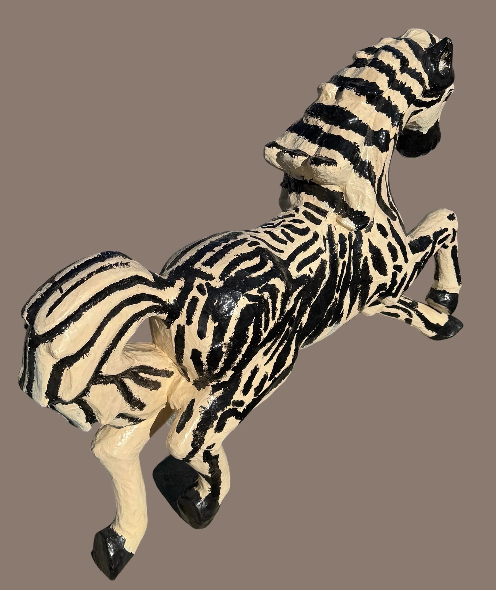 Paper Mache Zebra - 3