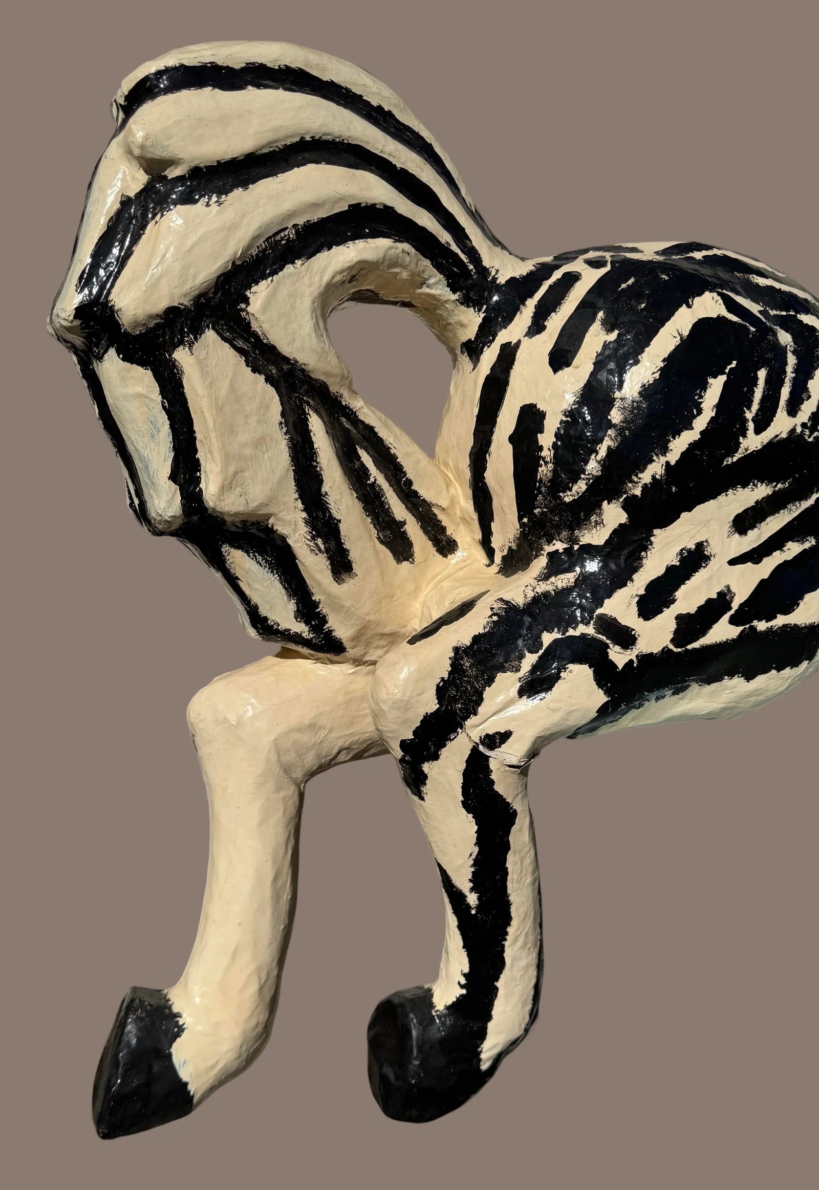 Paper Mache Zebra - 6